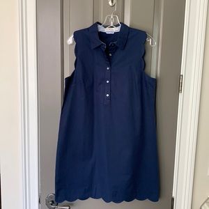 Vineyard vine navy blue A-line dress - size 6